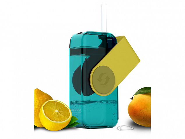 Бутылка для воды JUICY DRINK BOX, желтый с логотипом в Москве заказать по выгодной цене в кибермаркете AvroraStore