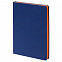 Ежедневник Blues недатированный, синий с оранжевым с логотипом в Москве заказать по выгодной цене в кибермаркете AvroraStore
