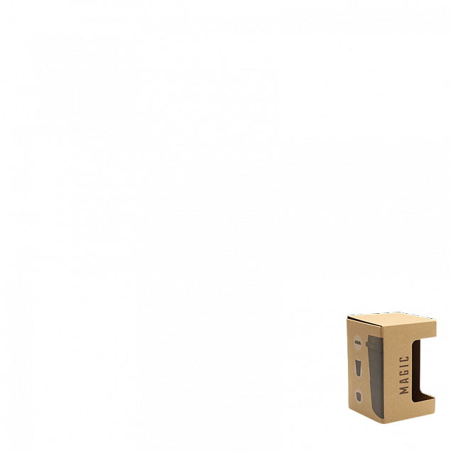 Коробка для кружки &quot;Magic&quot;с окном, коричневый с логотипом в Москве заказать по выгодной цене в кибермаркете AvroraStore