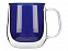 Цветная кружка Ubud с двойными стенками, синий с логотипом в Москве заказать по выгодной цене в кибермаркете AvroraStore