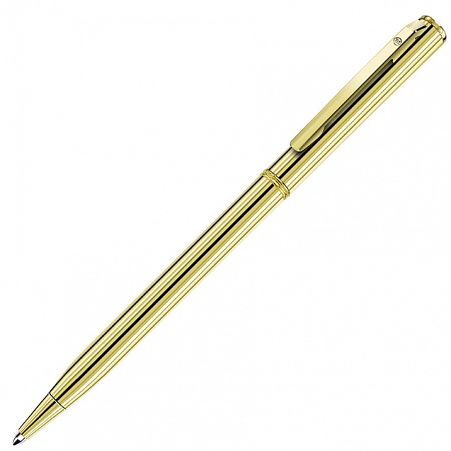 Ручка шариковая SLIM GOLD с логотипом в Москве заказать по выгодной цене в кибермаркете AvroraStore