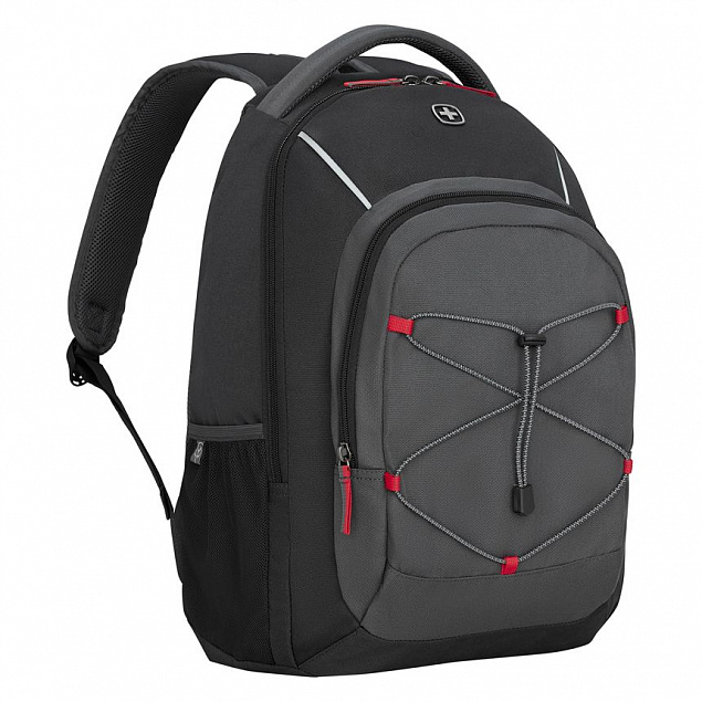 Рюкзак Next Mars, черный c антрацитовым с логотипом в Москве заказать по выгодной цене в кибермаркете AvroraStore