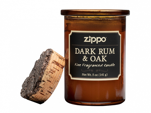 Ароматизированная свеча ZIPPO Dark Rum & Oak, воск/хлопок/кора древесины/стекло, 70x100 мм с логотипом в Москве заказать по выгодной цене в кибермаркете AvroraStore