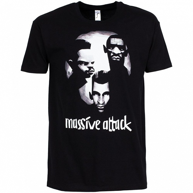 Футболка «Меламед. Massive Attack», черная с логотипом в Москве заказать по выгодной цене в кибермаркете AvroraStore