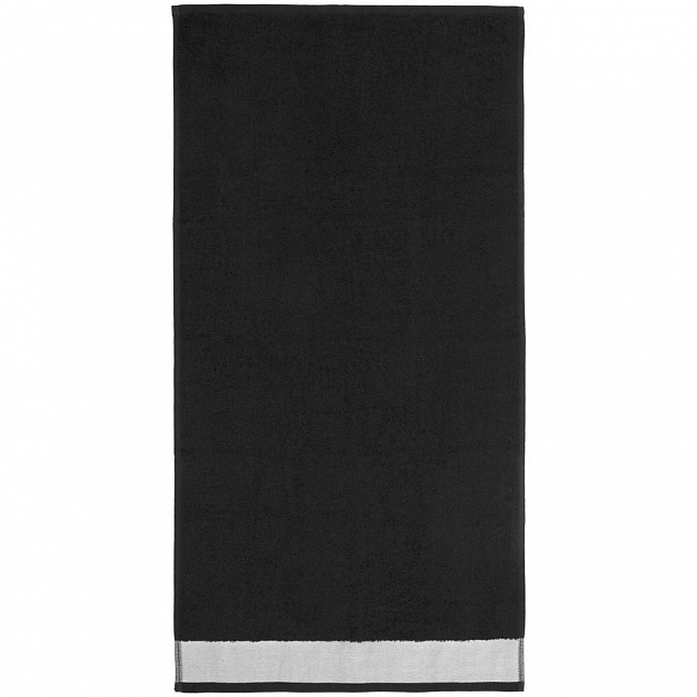 Полотенце Etude, среднее, черное с логотипом в Москве заказать по выгодной цене в кибермаркете AvroraStore