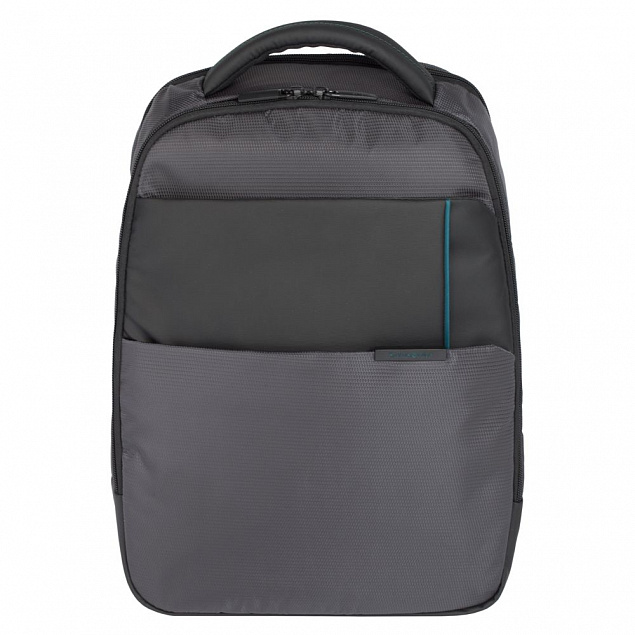 Рюкзак для ноутбука Qibyte Laptop Backpack, темно-серый с черными вставками с логотипом в Москве заказать по выгодной цене в кибермаркете AvroraStore