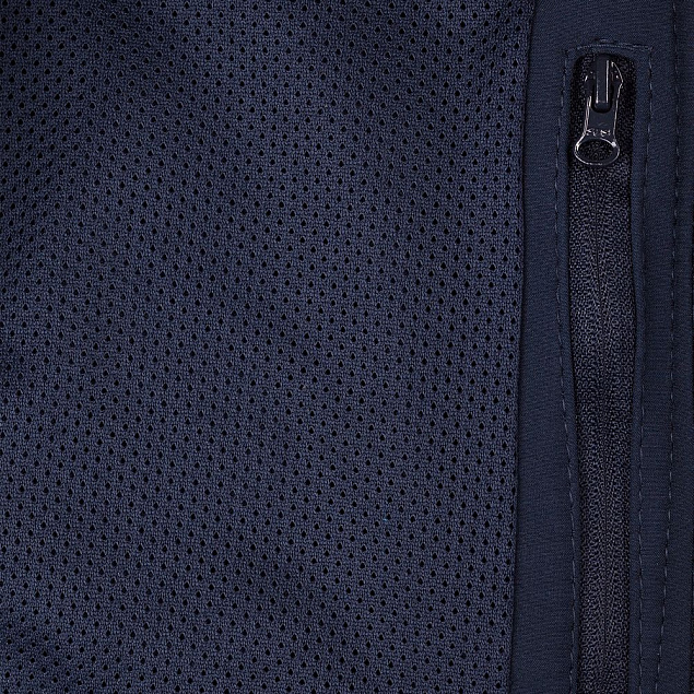 Куртка мужская Hooded Softshell темно-синяя с логотипом в Москве заказать по выгодной цене в кибермаркете AvroraStore