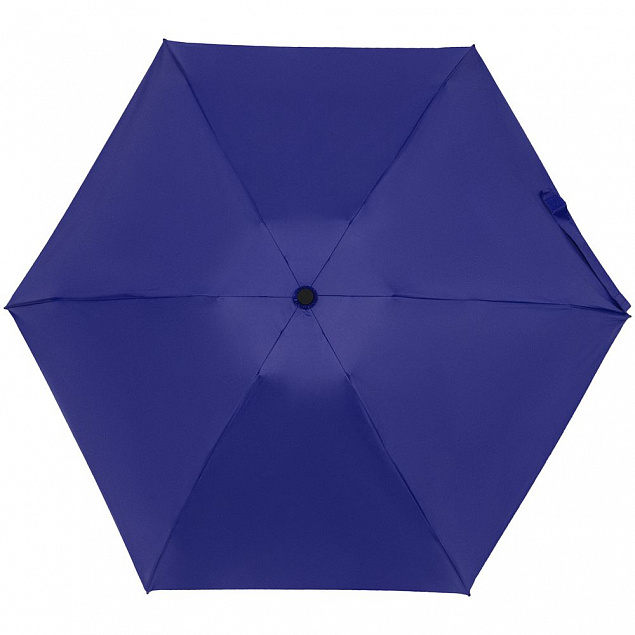 Складной зонт Cameo, механический, синий с логотипом в Москве заказать по выгодной цене в кибермаркете AvroraStore