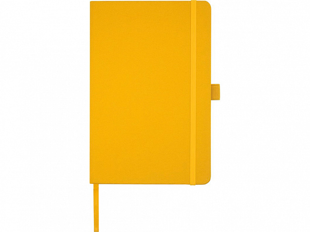 Блокнот Honua форматом A5 из переработанной бумаги с обложкой из переработанного ПЭТ, оранжевый с логотипом в Москве заказать по выгодной цене в кибермаркете AvroraStore