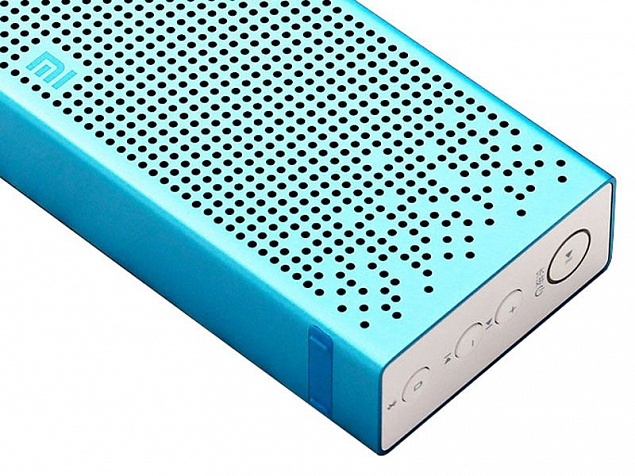 Беспроводная стереоколонка MI Bluetooth Speaker, синяя с логотипом в Москве заказать по выгодной цене в кибермаркете AvroraStore