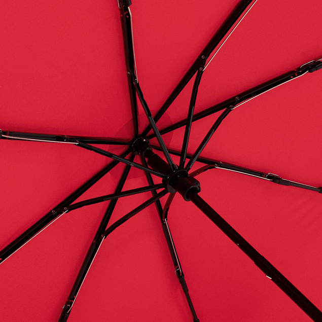 Зонт складной OkoBrella, красный с логотипом в Москве заказать по выгодной цене в кибермаркете AvroraStore