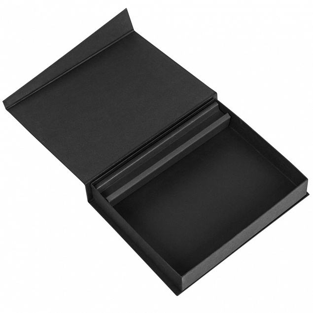 Коробка Duo под ежедневник и ручку, черная с логотипом в Москве заказать по выгодной цене в кибермаркете AvroraStore