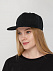 Бейсболка Snapback с прямым козырьком, черная с логотипом в Москве заказать по выгодной цене в кибермаркете AvroraStore