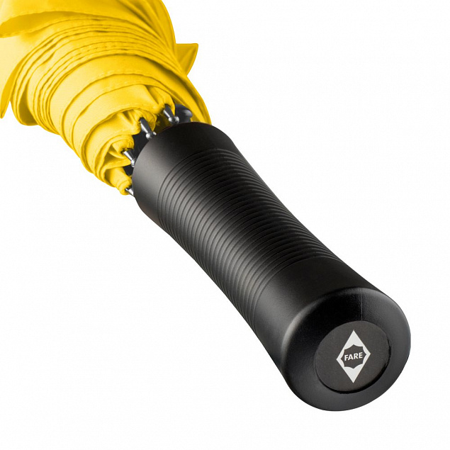 Зонт-трость Lanzer, желтый с логотипом в Москве заказать по выгодной цене в кибермаркете AvroraStore