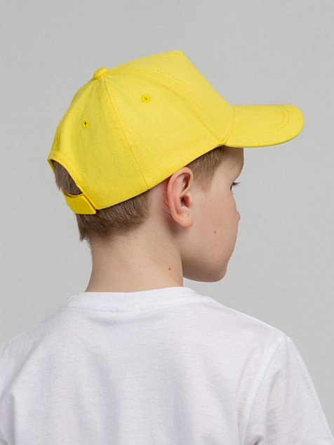 Бейсболка детская Standard Kids, желтая с логотипом в Москве заказать по выгодной цене в кибермаркете AvroraStore