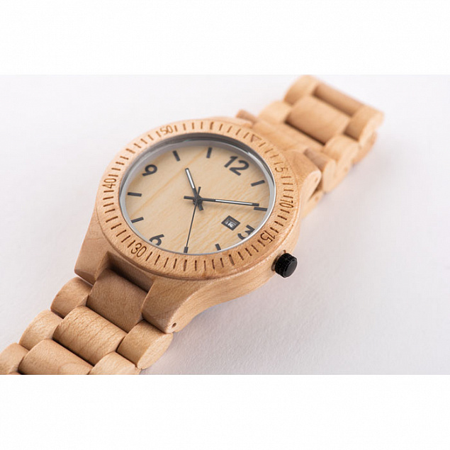 Наручные часы деревянные с логотипом в Москве заказать по выгодной цене в кибермаркете AvroraStore