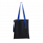 Шоппер Superbag black (чёрный с синим) с логотипом в Москве заказать по выгодной цене в кибермаркете AvroraStore