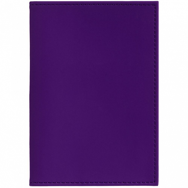 Обложка для паспорта Shall, фиолетовая с логотипом в Москве заказать по выгодной цене в кибермаркете AvroraStore