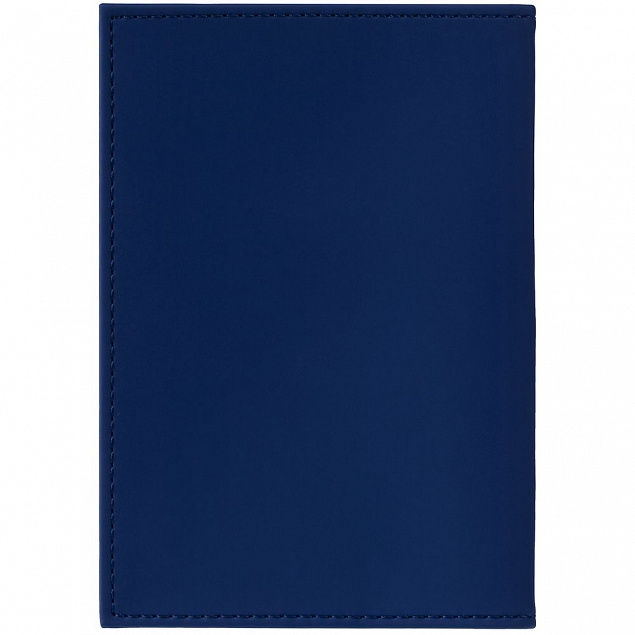 Обложка для паспорта Shall, синяя с логотипом в Москве заказать по выгодной цене в кибермаркете AvroraStore