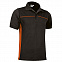 Спортивная рубашка поло THUNDER (черная) с логотипом в Москве заказать по выгодной цене в кибермаркете AvroraStore