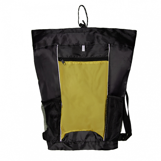 Рюкзак Fab, жёлтый/чёрный, 47 x 27 см, 100% полиэстер 210D с логотипом в Москве заказать по выгодной цене в кибермаркете AvroraStore