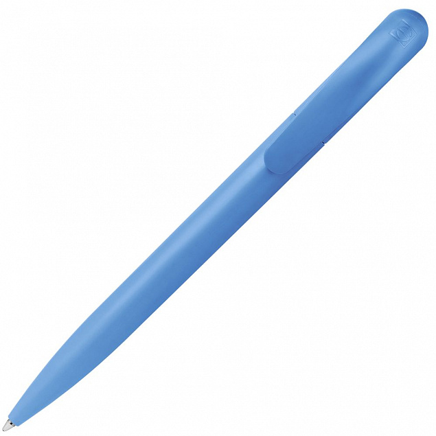 Ручка шариковая Nature Plus Matt, голубая с логотипом в Москве заказать по выгодной цене в кибермаркете AvroraStore