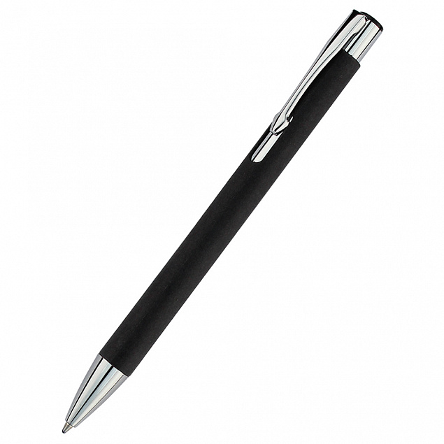 Ручка &quot;Ньюлина&quot; с корпусом из бумаги, черный с логотипом в Москве заказать по выгодной цене в кибермаркете AvroraStore