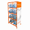 Стеллаж под 8 бутылок воды с рекламным полем, оранжевый с логотипом в Москве заказать по выгодной цене в кибермаркете AvroraStore
