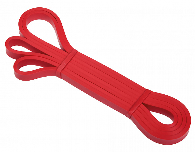 Фитнес-резинка STRONG POWER, сопротивление весу ок. 6,8-15,9 кг, красный с логотипом в Москве заказать по выгодной цене в кибермаркете AvroraStore