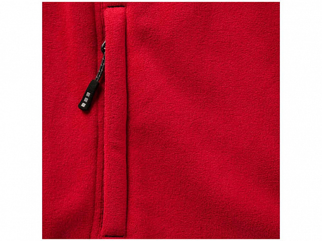 Куртка флисовая Brossard мужская, красный с логотипом  заказать по выгодной цене в кибермаркете AvroraStore