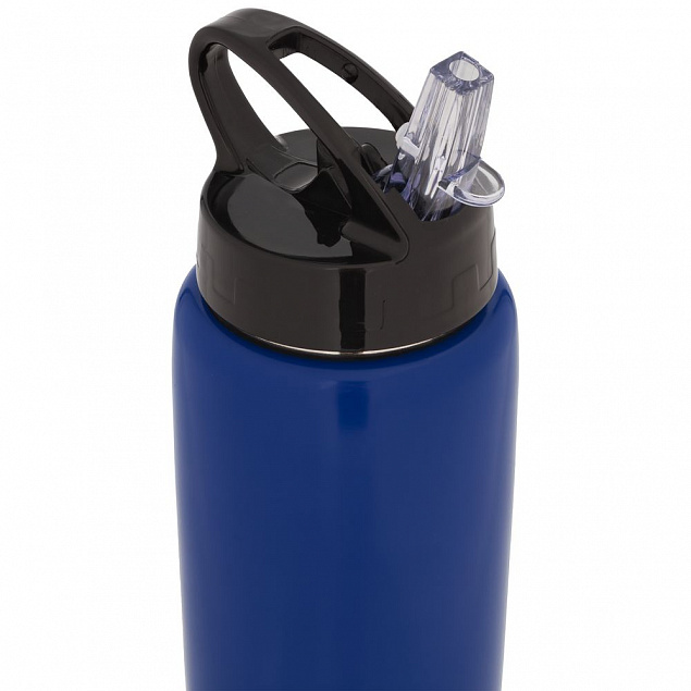 Спортивная бутылка Moist, синяя с логотипом  заказать по выгодной цене в кибермаркете AvroraStore