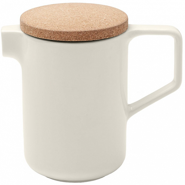 Чайник Riposo, белый с логотипом в Москве заказать по выгодной цене в кибермаркете AvroraStore