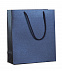 Пакет бумажный «Блеск», малый, синий с логотипом в Москве заказать по выгодной цене в кибермаркете AvroraStore