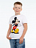 Футболка детская «Микки Маус. Easygoing», белая с логотипом в Москве заказать по выгодной цене в кибермаркете AvroraStore