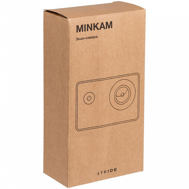 Экшн-камера Minkam, черная с логотипом в Москве заказать по выгодной цене в кибермаркете AvroraStore