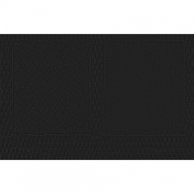 Плед LYKKE MINI, черный, шерсть 30%, акрил 70%, 120*170 см с логотипом в Москве заказать по выгодной цене в кибермаркете AvroraStore