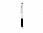 Ручка-стилус шариковая Ziggy синие чернила, серебристый/черный с логотипом в Москве заказать по выгодной цене в кибермаркете AvroraStore