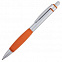 Ручка шариковая Boomer, с оранжевыми элементами с логотипом в Москве заказать по выгодной цене в кибермаркете AvroraStore