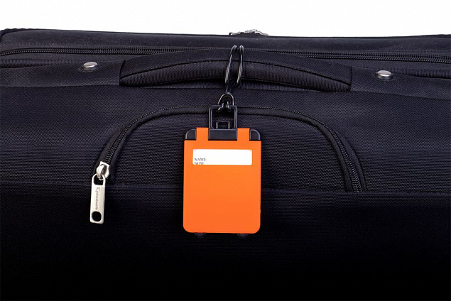 Бирка для багажа Trolley, оранжевая с логотипом  заказать по выгодной цене в кибермаркете AvroraStore