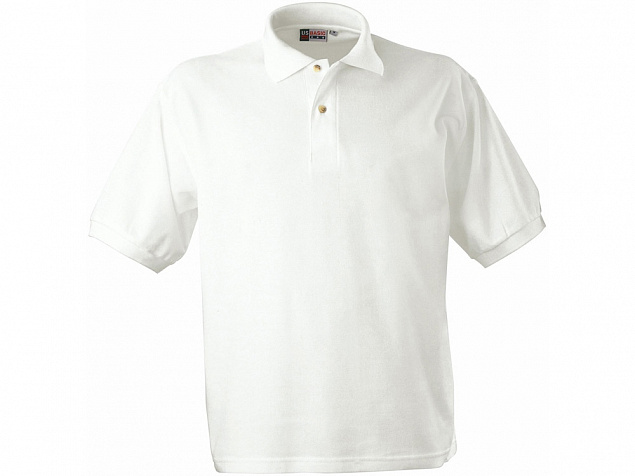 Рубашка поло Boston мужская, белый с логотипом в Москве заказать по выгодной цене в кибермаркете AvroraStore