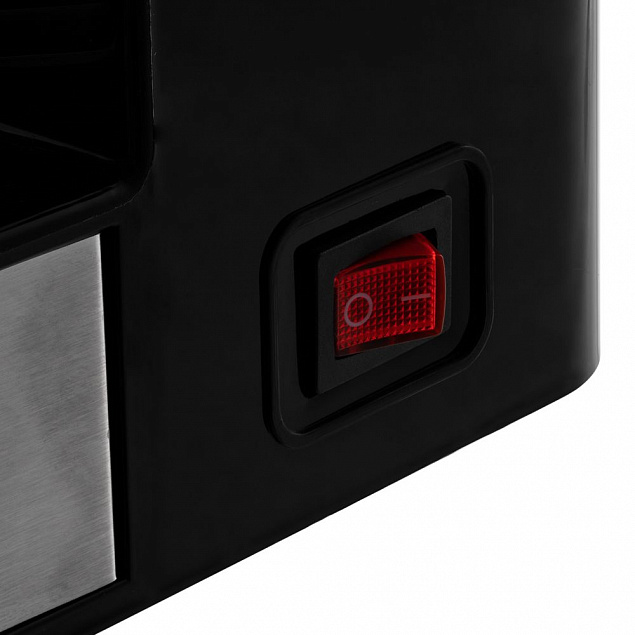 Электрическая кофеварка DayDriver, черно-серебристая с логотипом  заказать по выгодной цене в кибермаркете AvroraStore