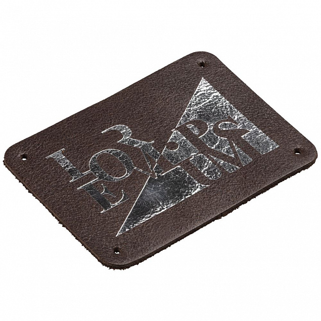 Лейбл кожаный Beta, М, коричневый с логотипом в Москве заказать по выгодной цене в кибермаркете AvroraStore