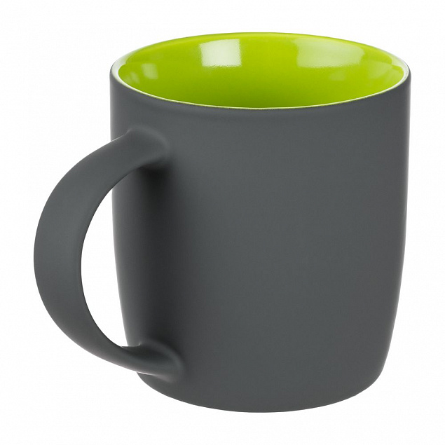 Кружка Surprise Touch c покрытием софт-тач, зеленое яблоко с логотипом  заказать по выгодной цене в кибермаркете AvroraStore
