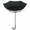 Зонт-трость Wind, черный с логотипом в Москве заказать по выгодной цене в кибермаркете AvroraStore