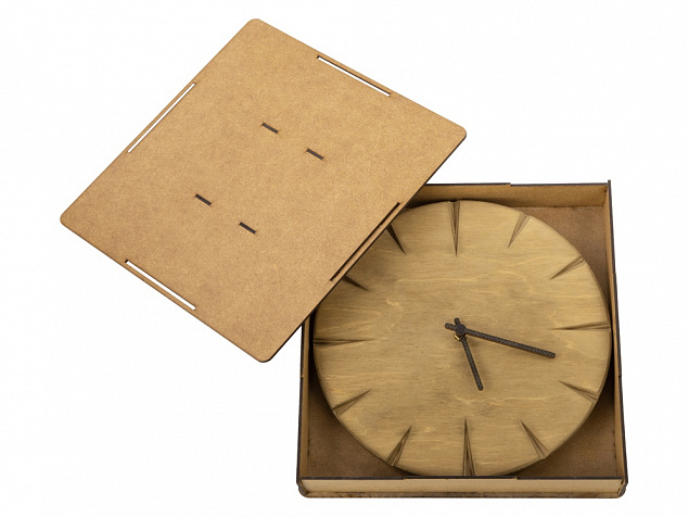 Часы деревянные «Helga» с логотипом в Москве заказать по выгодной цене в кибермаркете AvroraStore