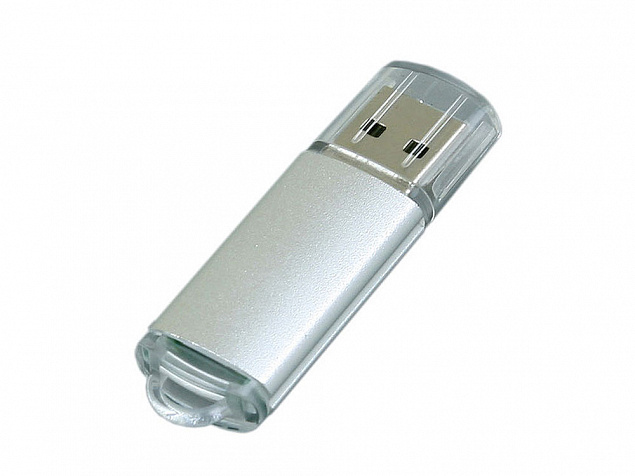 USB 3.0- флешка на 128 Гб с прозрачным колпачком с логотипом в Москве заказать по выгодной цене в кибермаркете AvroraStore