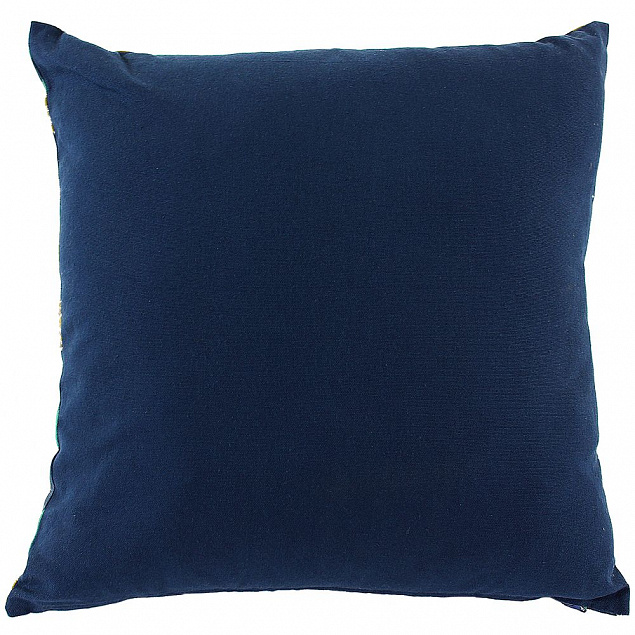 Чехол на подушку Lazy flower, квадратный, темно-синий с логотипом в Москве заказать по выгодной цене в кибермаркете AvroraStore