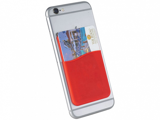 Картхолдер с креплением на телефон «Gummy» с логотипом в Москве заказать по выгодной цене в кибермаркете AvroraStore