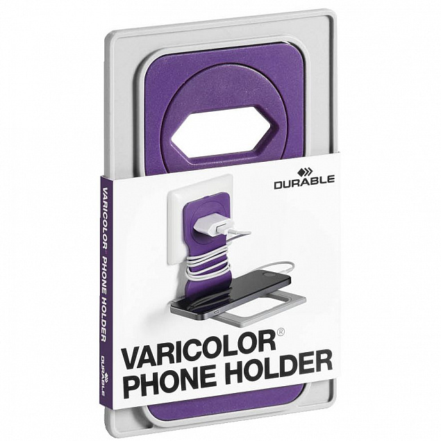 Держатель для зарядки телефона Varicolor Phone Holder, розовый с логотипом в Москве заказать по выгодной цене в кибермаркете AvroraStore