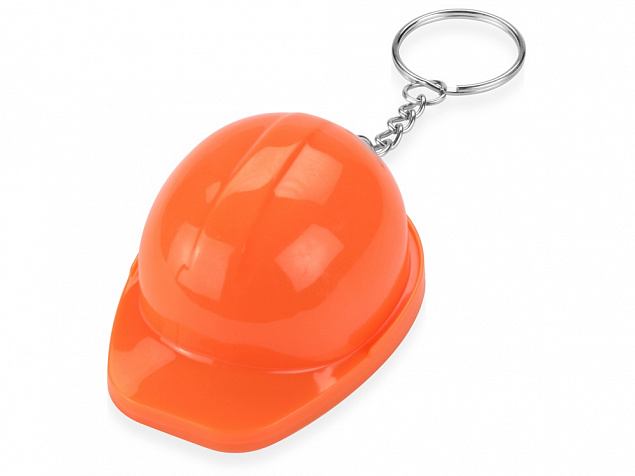 Брелок-открывалка Каска, оранжевый с логотипом в Москве заказать по выгодной цене в кибермаркете AvroraStore
